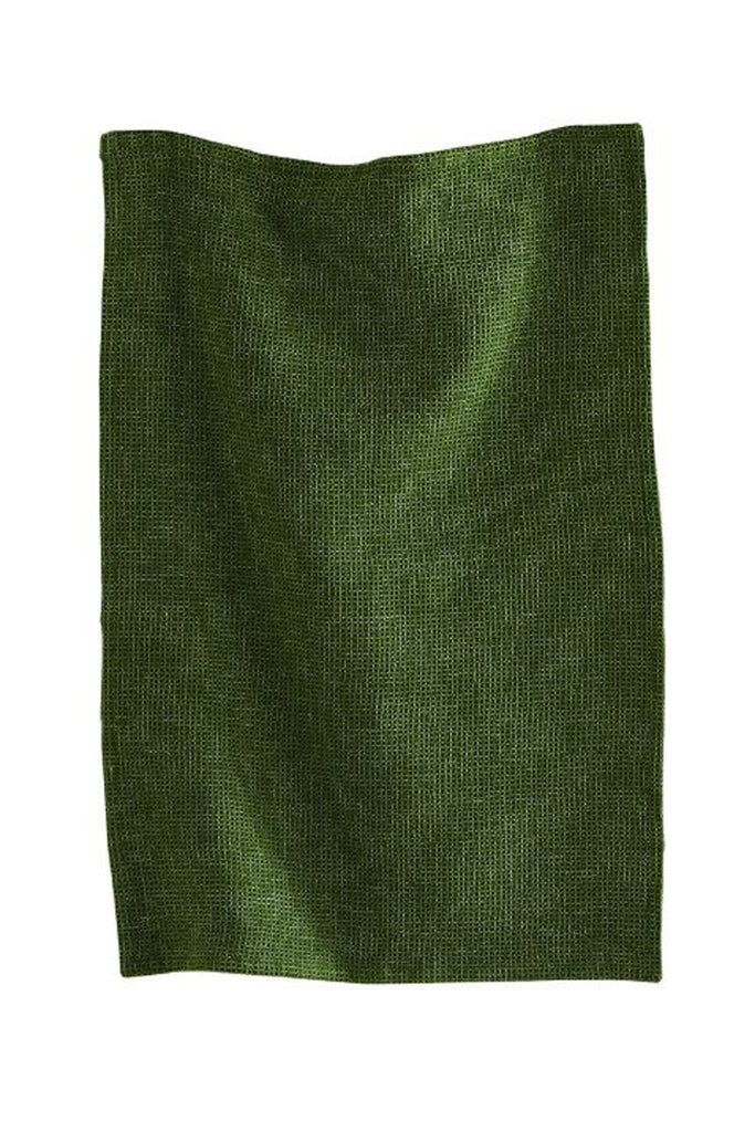 Tag Foliage Golf Green Waffle Weave Dishtowel
