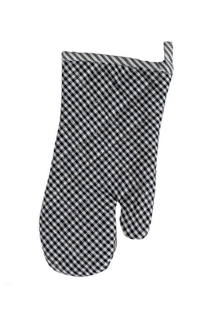 Tango Black & White Check Gingham Oven Mitt