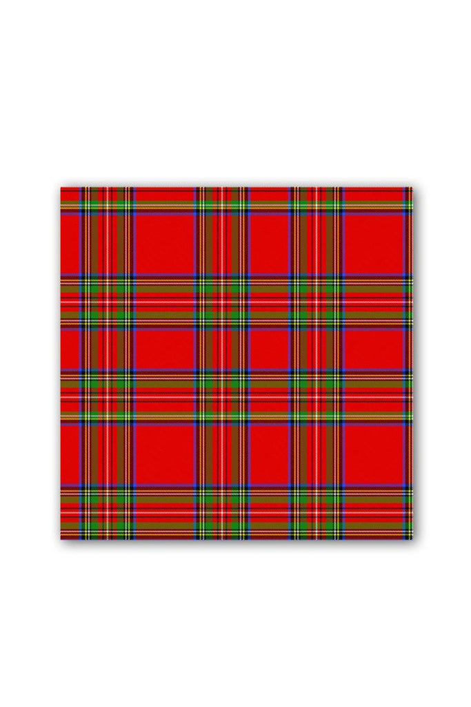 Michel Design Red Plaid Tartan Luncheon Napkins