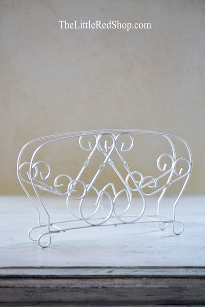 Vintage Metal Filigree Napkin Holder