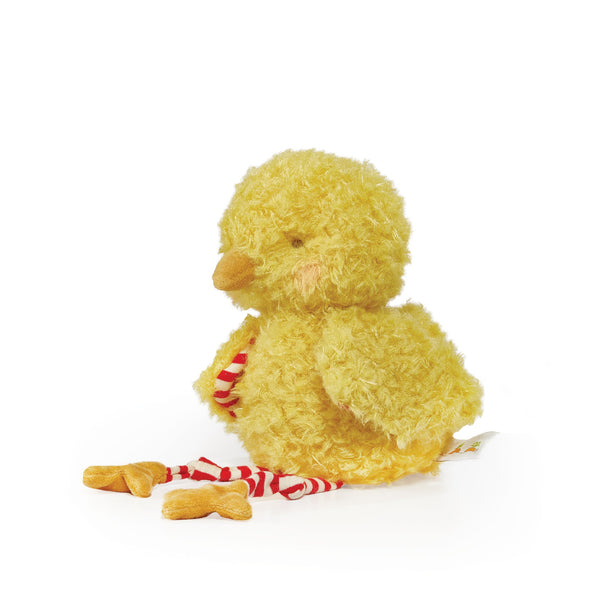 Close Up Bunnies by the Bay Side view Wee Clucky the Chicken Stuffed Animal