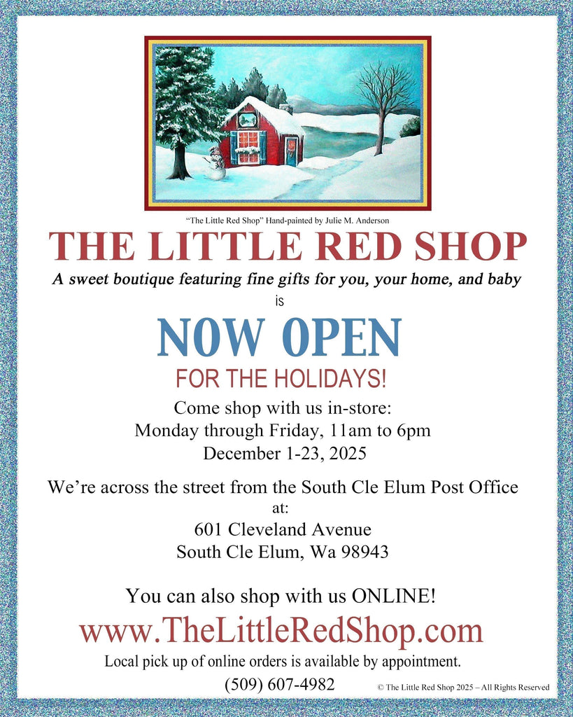 The Little Red Shop's 2025 Holiday Hours! ❤️