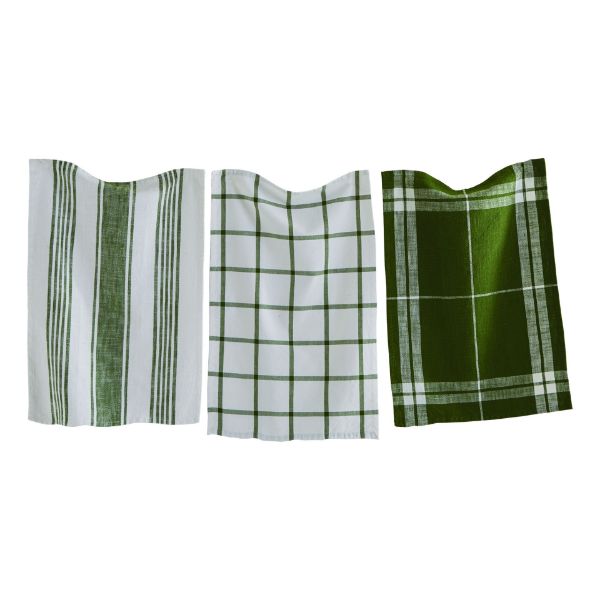 Tag Ltd Foliage Dishtowel Set in 3 coordinating patterns
