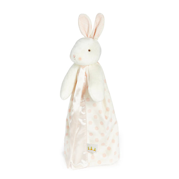 Side View Blossom Dot Bunny Buddy Blanket