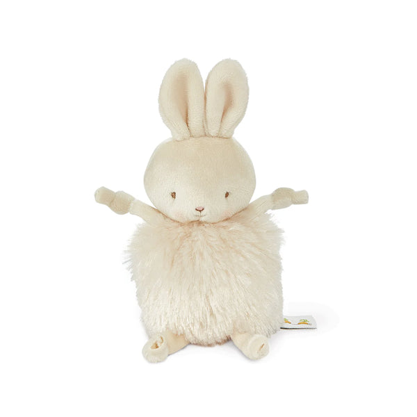 Close up  Cream Rutabaga Bunny Roly Poly Stuffed Animal