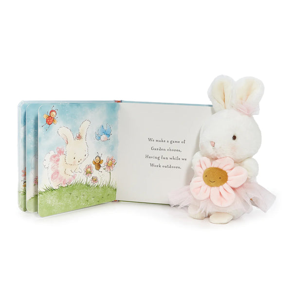 Hide & Seek Page view with Blossom Bunny Stuffed Animal