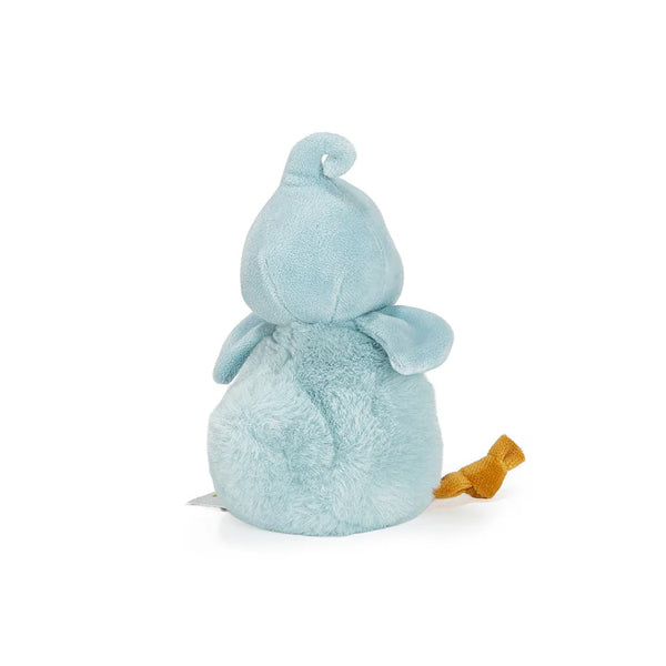 Back view Tweet the Bluebird Roly Poly Stuffed Animal by Bunnies by the Bay