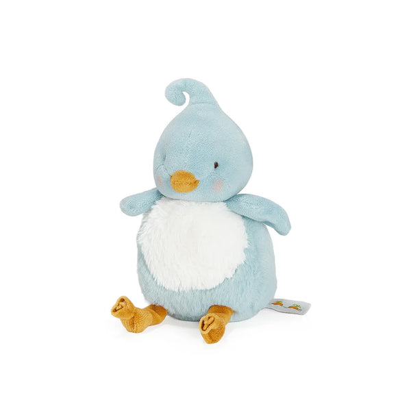 Side view Bunnies by the Bay Tweet Bluebird Roly Poly Stuffed Animal Plush Toy