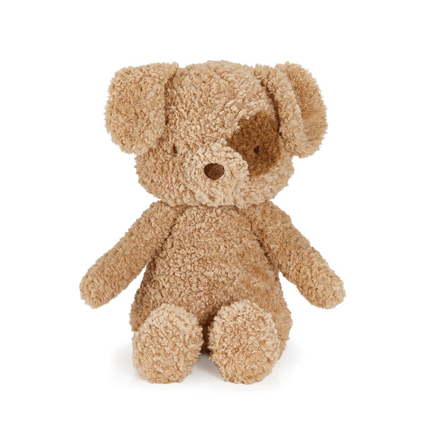 Light Brown Puppy Dog Stuffed Animal Plush Toy on a white background