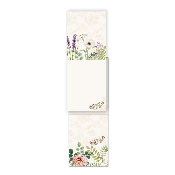 Pocket Notepad with Floral Cottage Garden Design