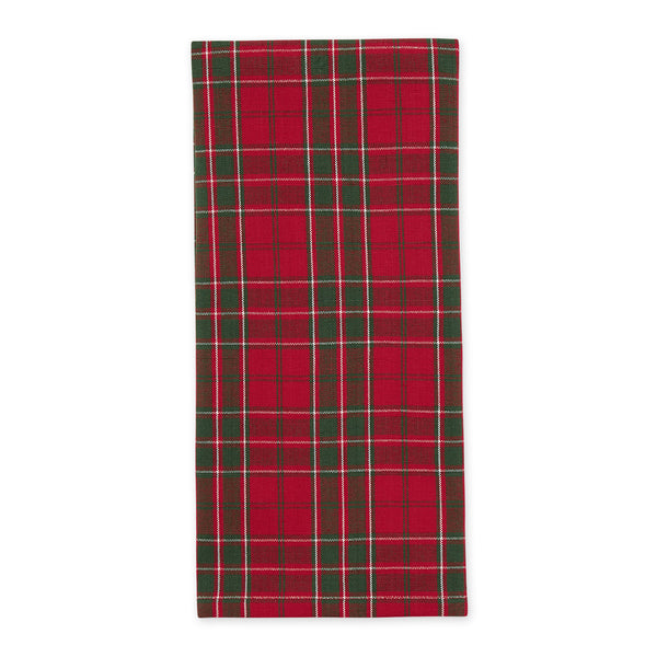 DII Red & Green Plaid Cotton Dishtowel