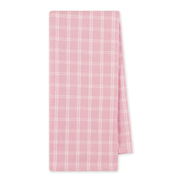 Pink & White Plaid Kitchen Towel