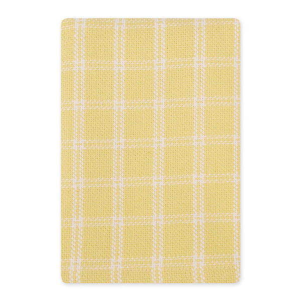 Yellow & White Plaid Dish Cloth