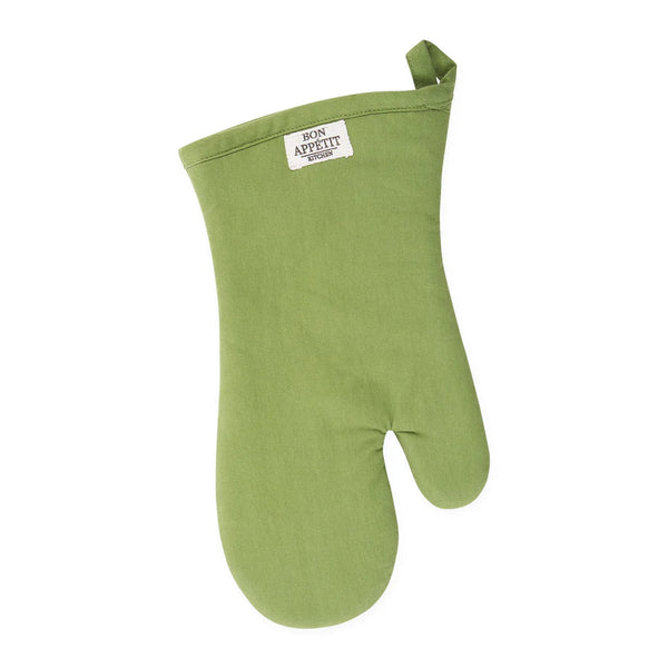 Close Up Spring Green Oven Mitt