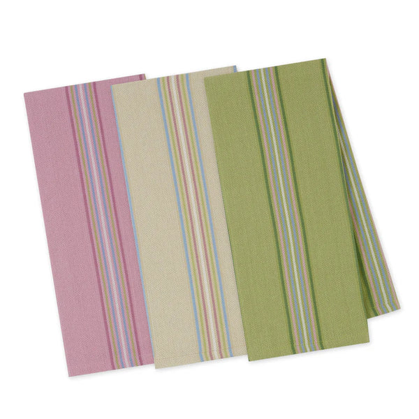 Striped Pastel Kitchen Towel Set