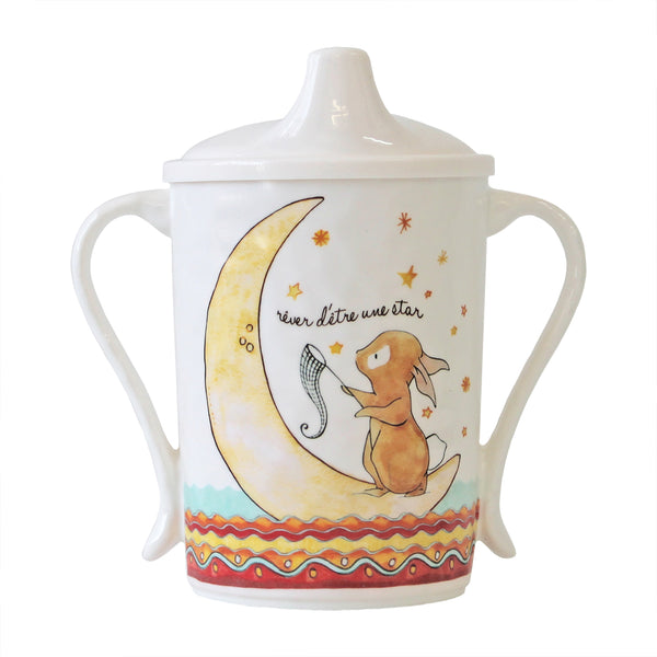 Baby Cie Melamine Textured Baby Sippy Cup with Bunny