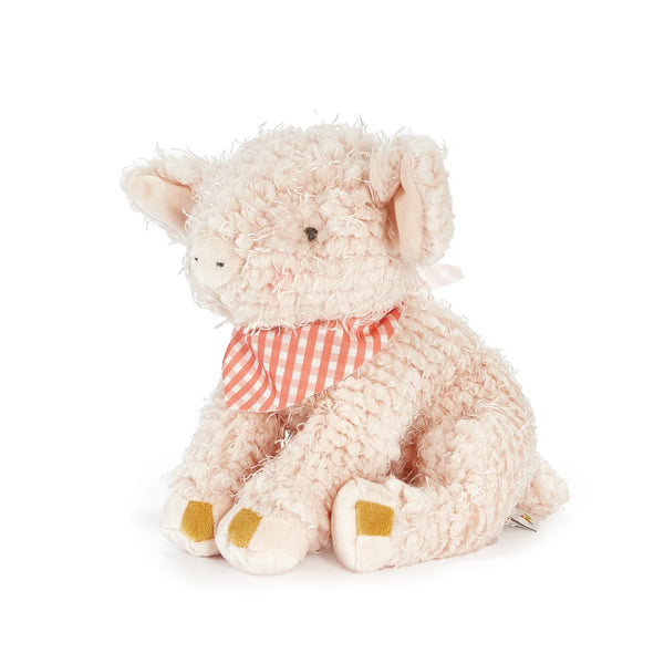 Side View Pink Hammie the Pig Stuffed Animal 