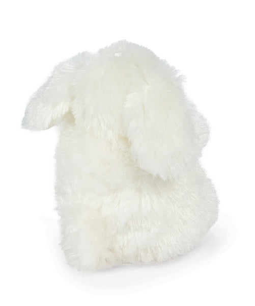 Back View White IttyBit Bunny Rabbit Plush Toy