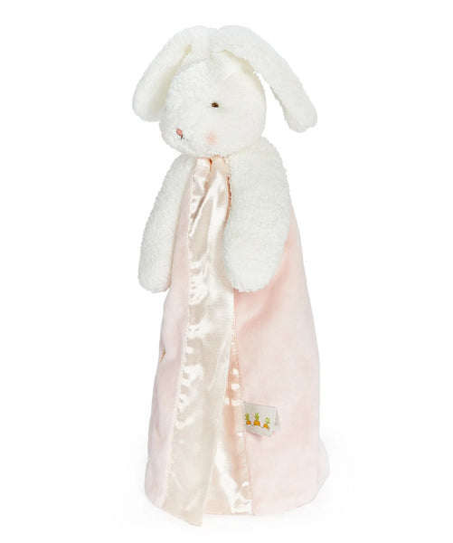 Side view Blossom Buddy Bunny Security Blanket