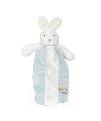 Bunnies by the Bay Bud Bunny Blue & White Bye Bye Buddy Blanket Baby Soother