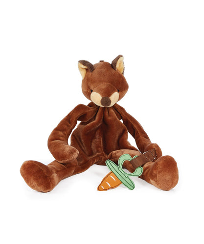 Bunnies by the Bay Foxy the Fox Silly Buddy Pacifier Holder Woodland Camp Cricket Stuffed Animal