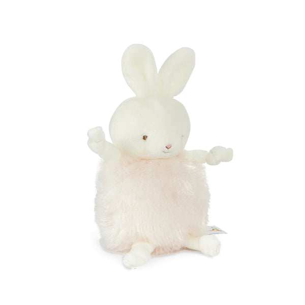 Side view Pink & White Stuffed Animal Bunny
