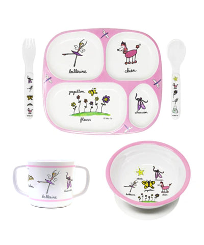 Baby Cie Ballerina Melamine Dish Set