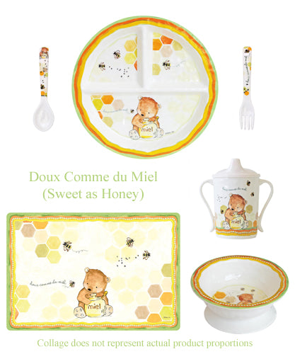 Baby Cie Sweet As Honey Melamine Baby Dish Set