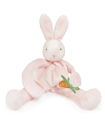 Bunnies by the Bay Pink Blossom Bunny Silly Buddy Rabbit Pacifier Holder