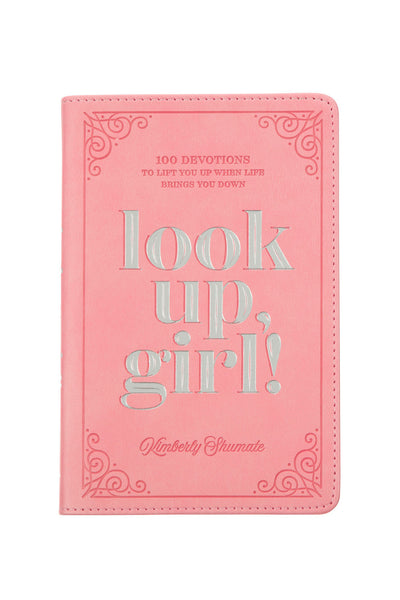 Pink Look Up, Girl! Devotional Book