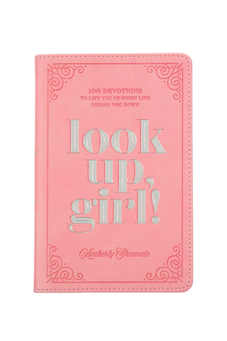 Pink Look Up, Girl! Devotional Book