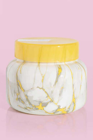 Capri Blue Pineapple Flower Modern Marble Signature Jar Candle