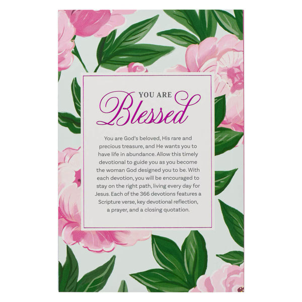 Blessed back cover view with Pink Floral