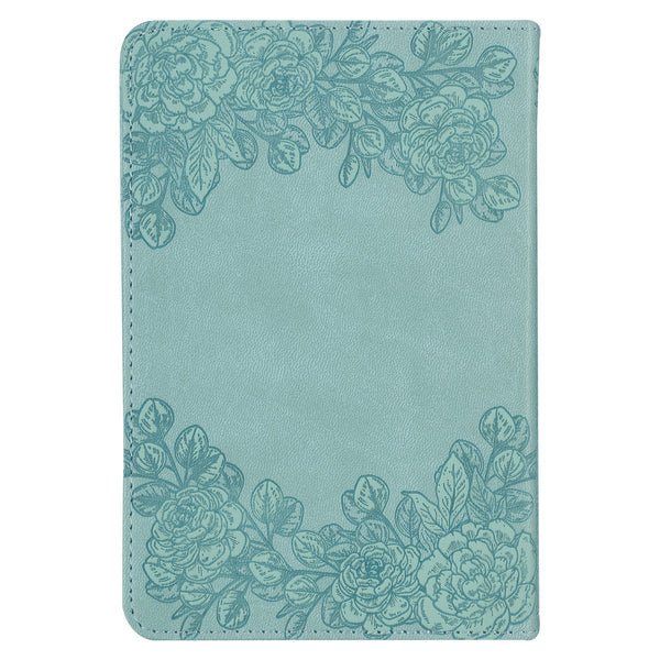 Back Cover Aqua Rose Embossed Devotional