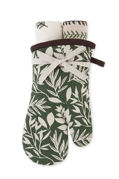 Dii Garden Greens Oven Mitt Gift Set