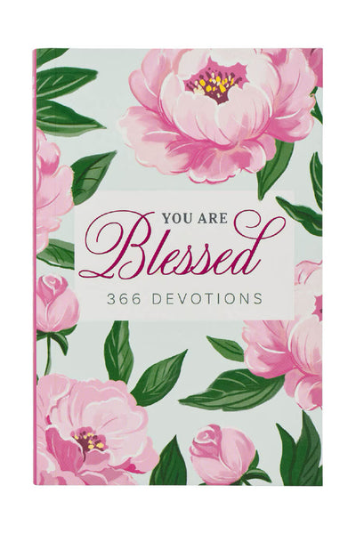 You Are Blessed Devotional Pink Floral Cover