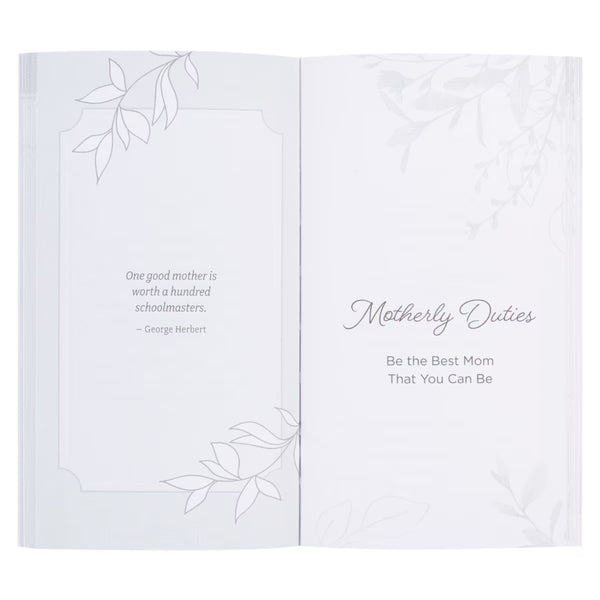 Open book with motivational text on a white background