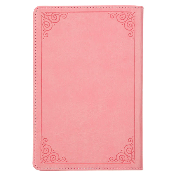 Back cover of Pink Faux Leather Devotional