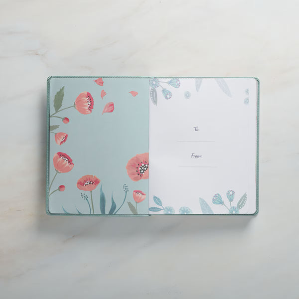 Presentation Page with Coral Poppies