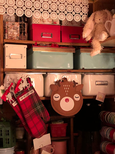 Reindeer Pot Holder in The Little Red Shop with festive Christmas Decor