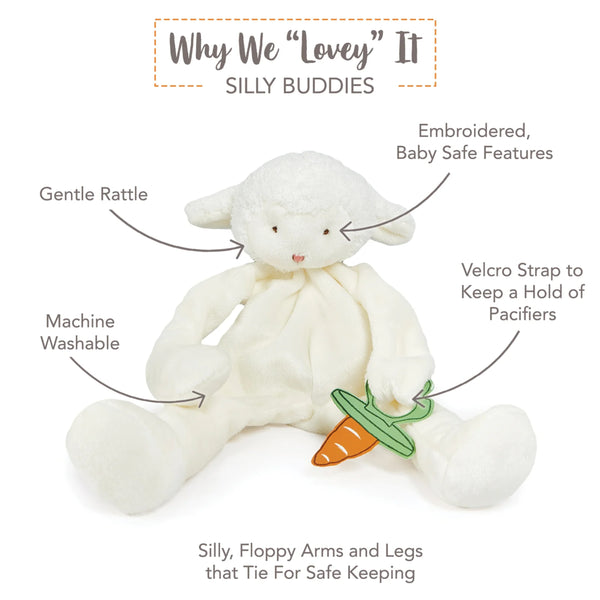 Kiddo the Lamb Silly Buddy with Features List