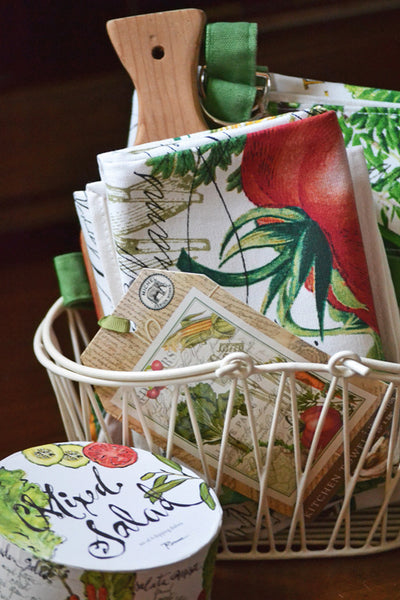 Boxed Vegetable Garden Dipping Dishes with Basket Kitchen Supplies
