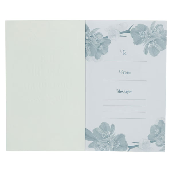 Presentation Page with Aqua Flowers