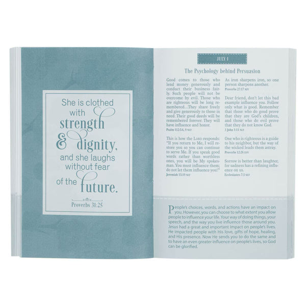 July Page with Proverbs 31:25