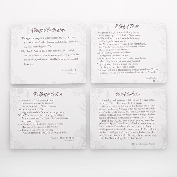 Prayer Card Examples