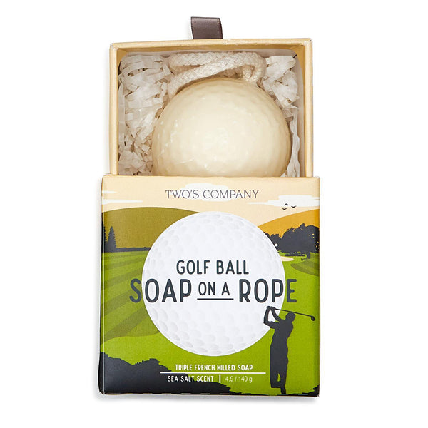 Two's Co French Milled Golf Ball Soap on a Rope in Gift Box