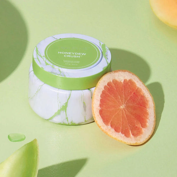 Honeydew Crush Candle Tin with Citrus Slice