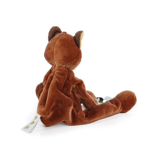 Back view Bunnies by the Bay Foxy the Fox Silly Buddy Camp Cricket Pacifier Holder Stuffed Animal