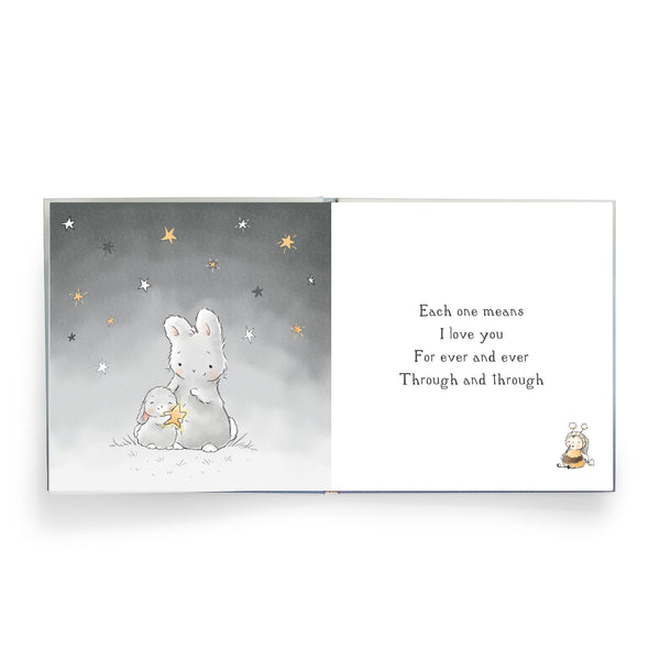 Page view with Gray Bunnies, Stars and Buzzbee in Bunnies by the Bay's Little Star Board book