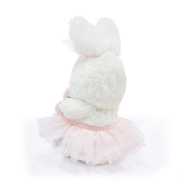 Side View of Blossom Bunny in her pink tulle tutu